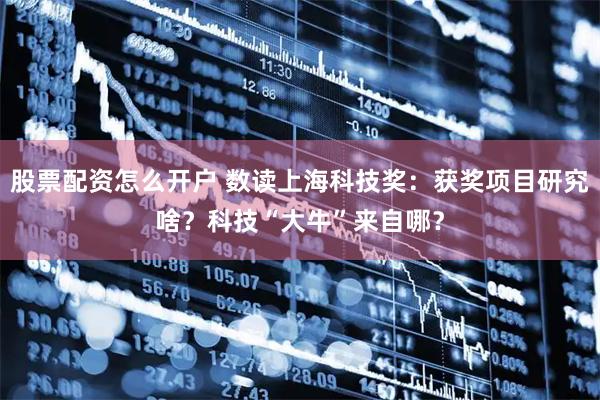 股票配资怎么开户 数读上海科技奖：获奖项目研究啥？科技“大牛”来自哪？